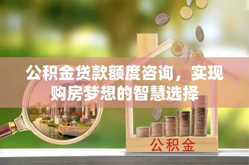 孟州公积金贷款额度咨询，实现购房梦想的智慧选择