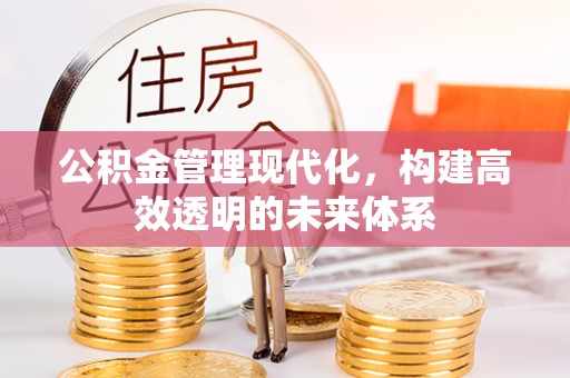 孟州公积金管理现代化，构建高效透明的未来体系