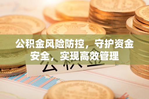 孟州公积金风险防控，守护资金安全，实现高效管理