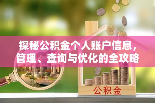 孟州探秘公积金个人账户信息，管理、查询与优化的全攻略